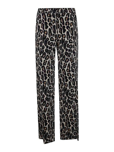 Rilassati Pantaloni Con Stampa Leopardata