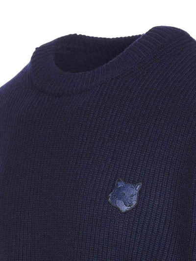 Maglione Blu Maison Kitsune