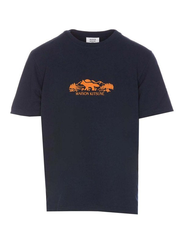 T-shirt Con Logo Fox Profilo Esterno