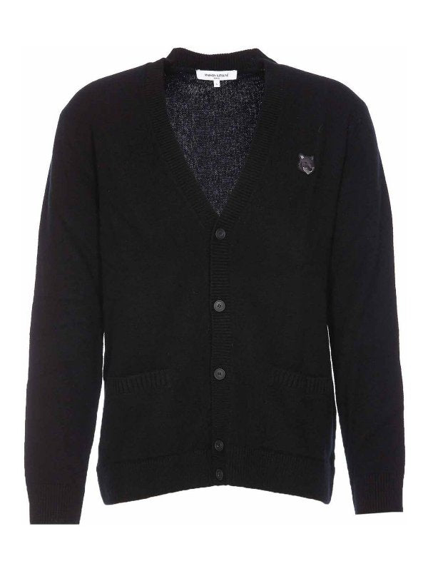 Cardigan Con Toppa Nera