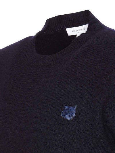 Maglione Blu Maison Kitsune