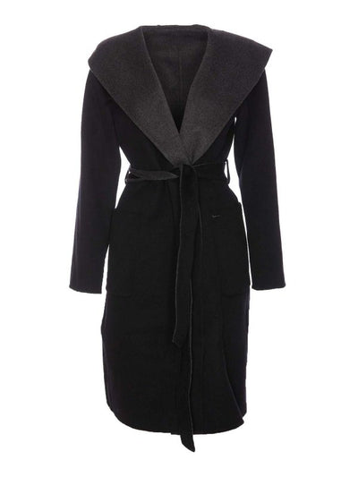 Cappotto Reversibile Nero E Grigio