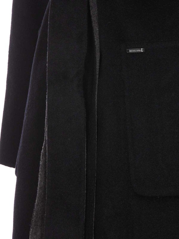 Cappotto Reversibile Nero E Grigio