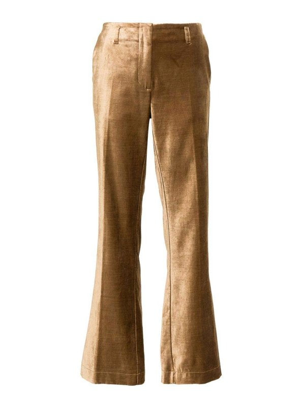 Pantaloni  In Velluto Stretch