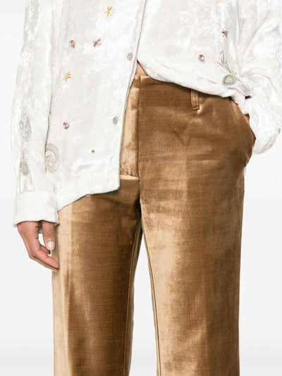 Pantaloni  In Velluto Stretch