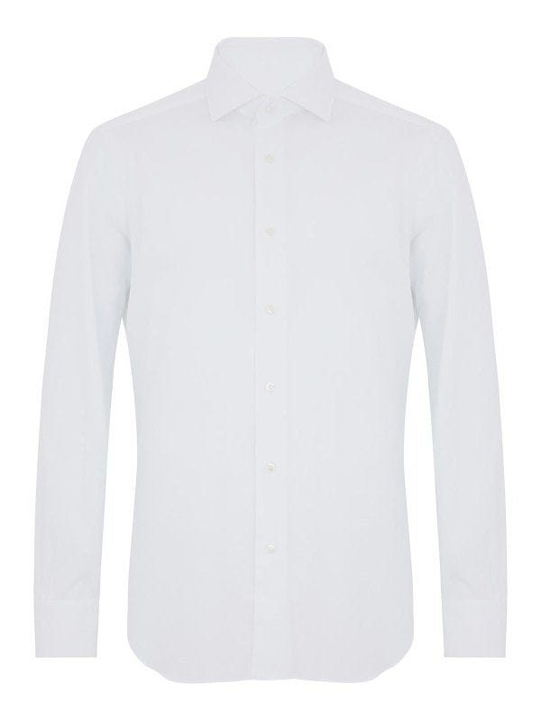 Camicia Classica In Cotone Bianco