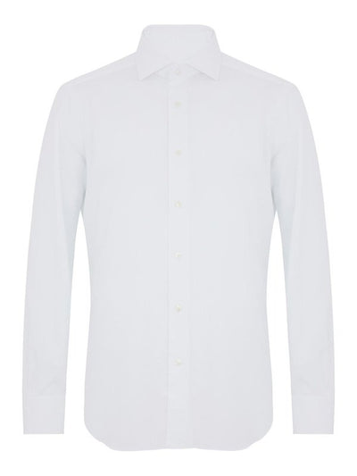 Camicia Classica In Cotone Bianco