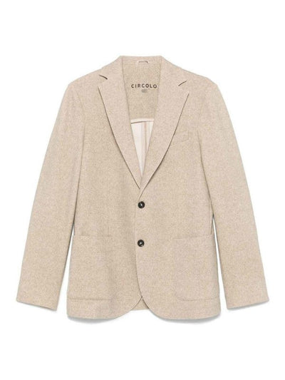 Blazer Monopetto In Cotone Con Tasche