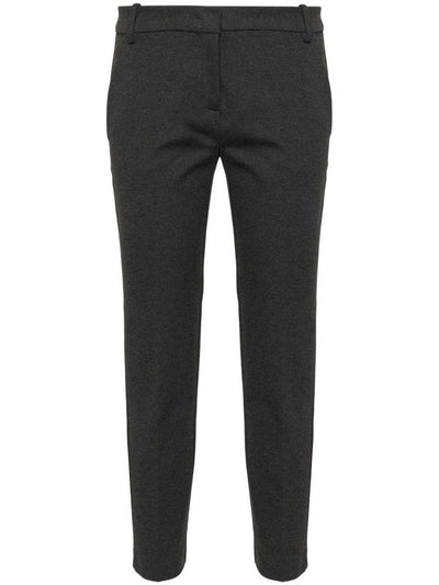 Pantaloni Casual Grigio Scuro Bello