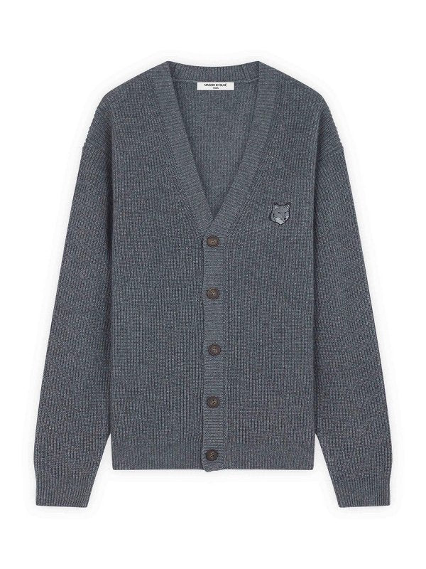 Cardigan A Coste Comfort Con Toppa