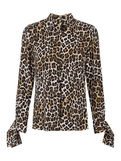 Camicia In Georgette Animalier