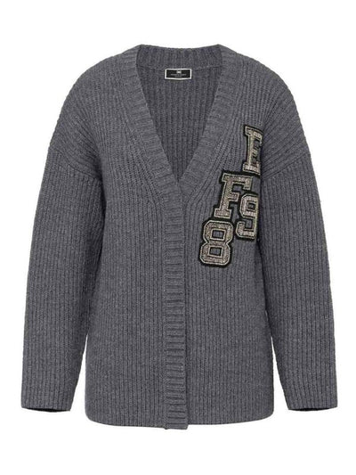 Cardigan In Lana A Costa Inglese