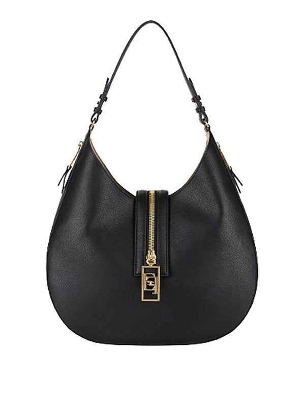 Borsa Hobo Grande In Materiale Effetto Pelle