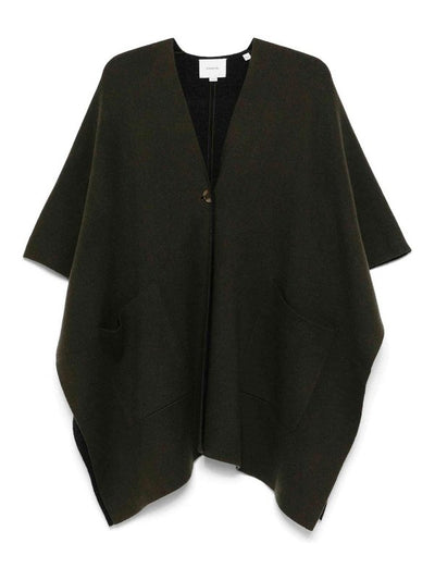 Wool Double Face Knit Cape