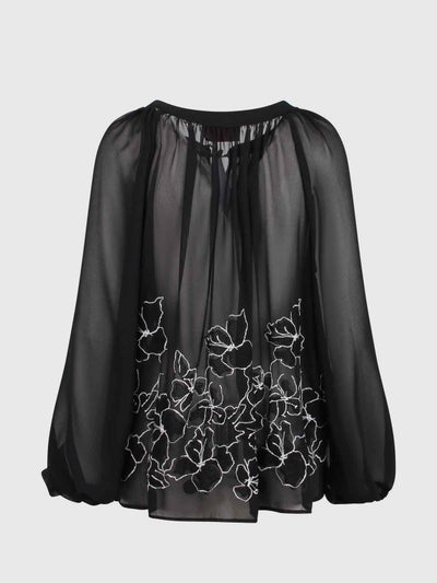 Blusa Effetto Trasparente