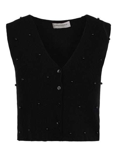 Gilet Impreziosito Da Strass