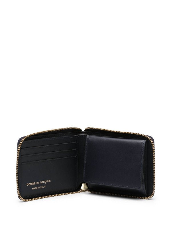 Portafoglio Classic Leather Blu Navy