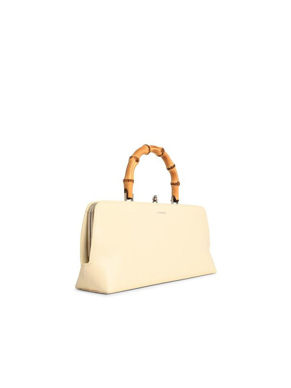 Borsa In Pelle Color Crema Goji