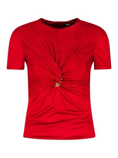 T-shirt In Viscosa Rossa Medusa