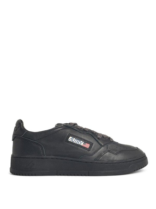 Sneakers Medialist In Pelle Nera