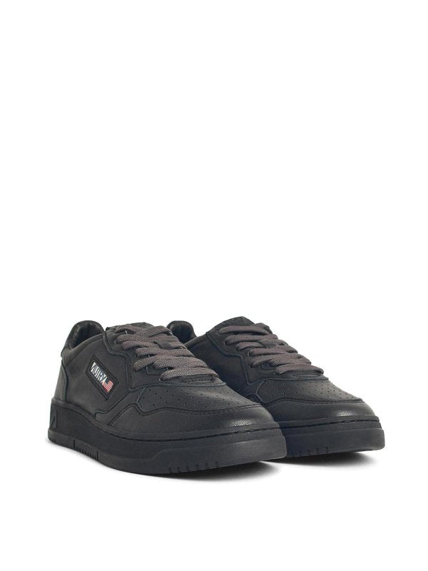 Sneakers Medialist In Pelle Nera