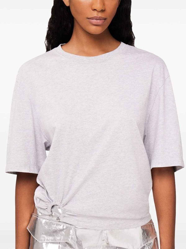 T-shirt Crop Grigio