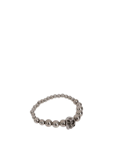 Bracciale Skull Elasticizzato In Ottone