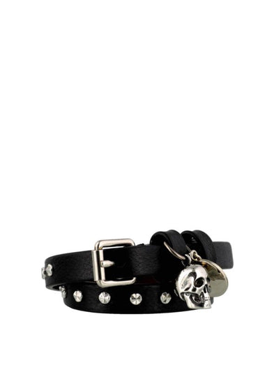 Bracciale Skull Con Borchie