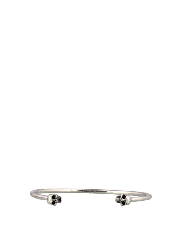 Bracciale In Ottone Twin Skull