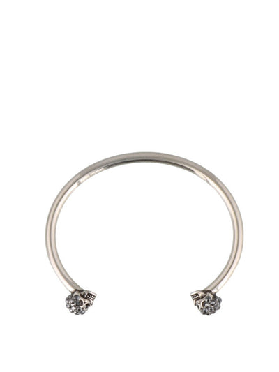 Bracciale In Ottone Twin Skull