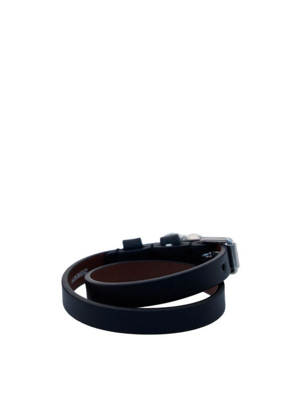 Bracciale In Pelle Con Pendente Skull