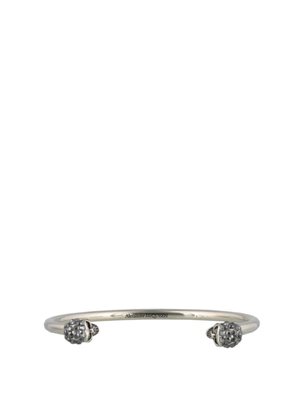 Bracciale In Ottone Twin Skull