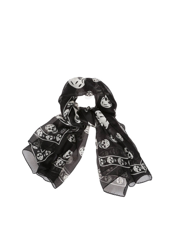 Foulard In Seta Skull