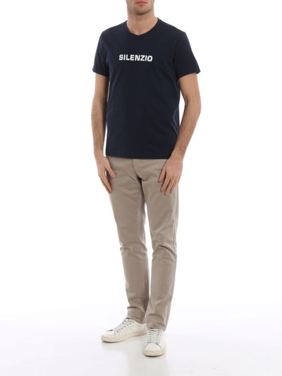 T-shirt Silenzio In Puro Cotone