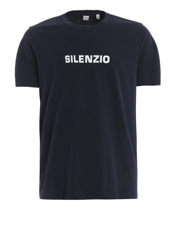 T-shirt Silenzio In Puro Cotone