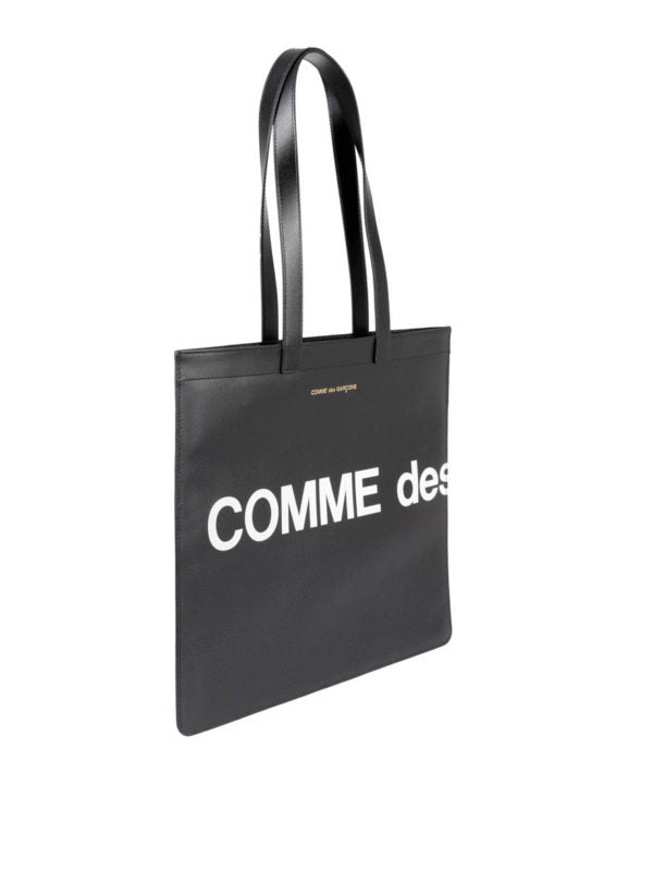 Shopper In Pelle Con Maxi Logo