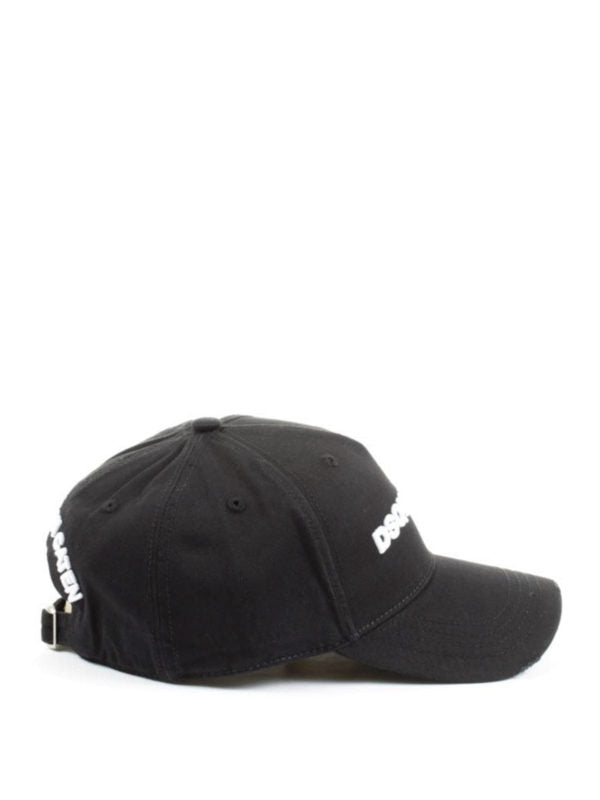 Cappellino Nero Con Ricamo Logo