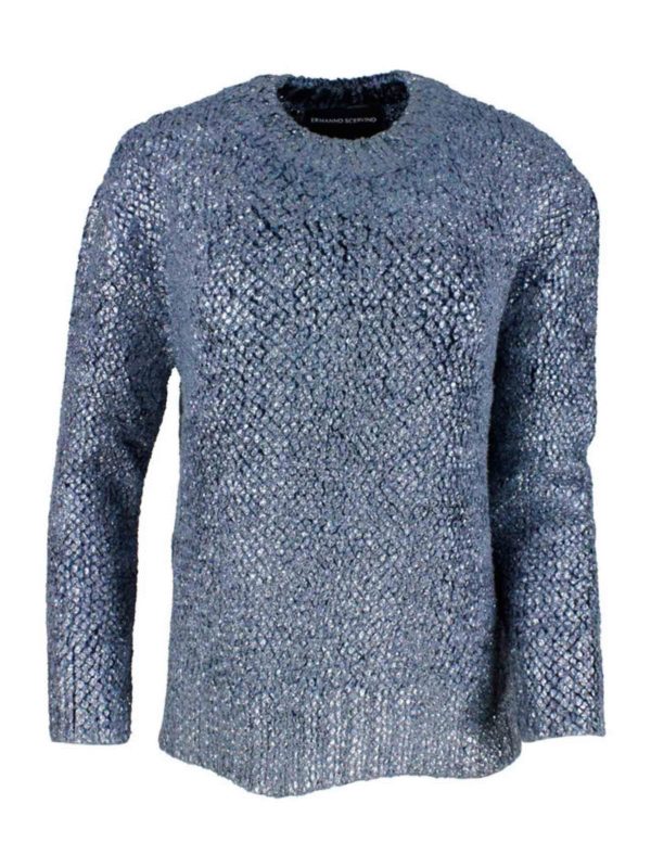 Pullover Cristalli Blu