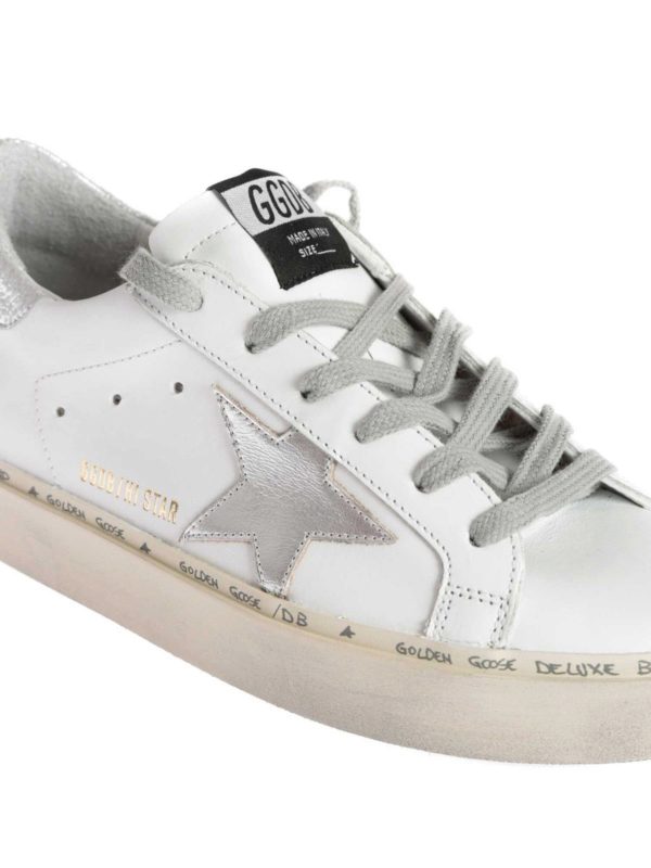 Sneakers Hi Star Bianche Logo Laminato