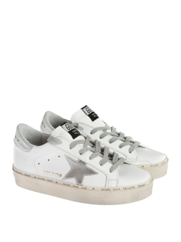 Sneakers Hi Star Bianche Logo Laminato