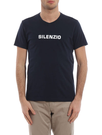 T-shirt Silenzio In Puro Cotone