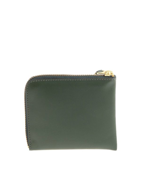 Porta Monete Verde Bottiglia Con Zip