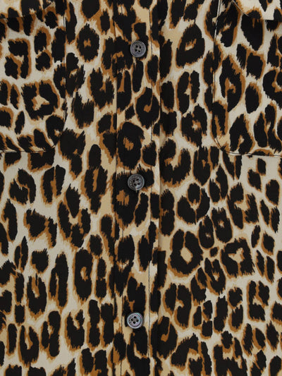 Camicia In Seta Leopardata