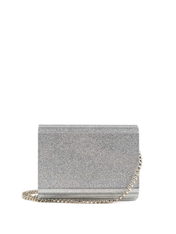 Clutch Candy-i Want Choo In Glitter Argento