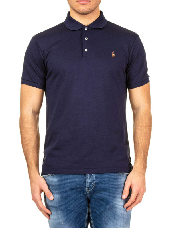 Polo Blu In Cotone