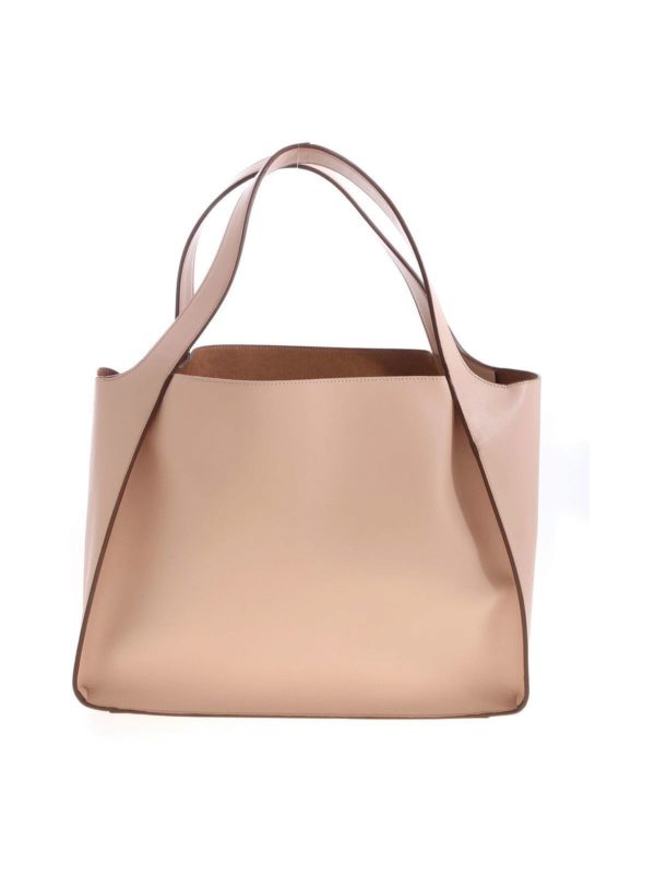 Borsa Tote Bag Stella Logo Rosa E Marrone