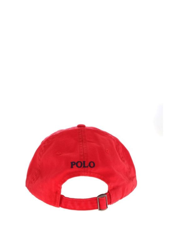 Cappello Da Baseball Rosso Con Logo