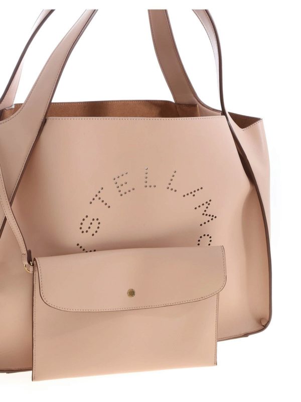 Borsa Tote Bag Stella Logo Rosa E Marrone