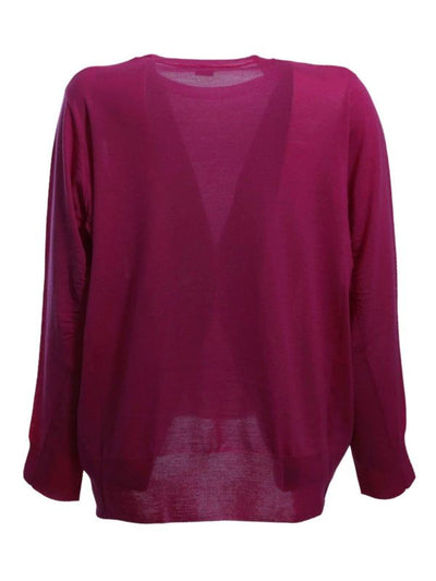 Pullover In Lana Vergine Fucsia