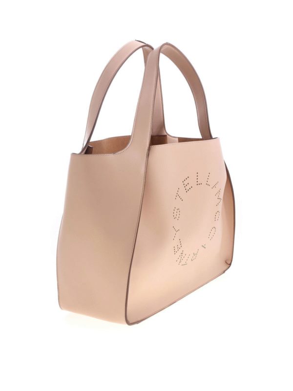 Borsa Tote Bag Stella Logo Rosa E Marrone